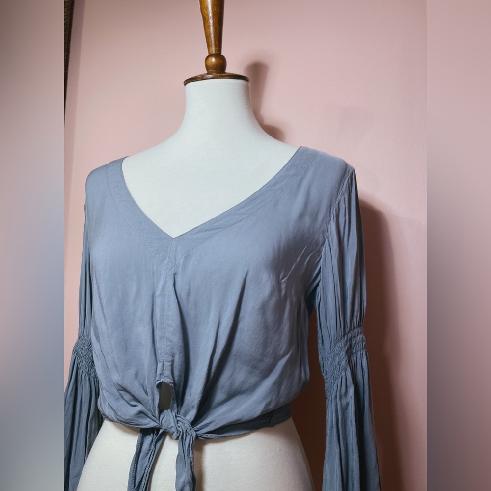 Like New: Ale by Alessandra x REVOLVE: Natalia Top in Stone Blue - Size Small - Picture 4 of 4